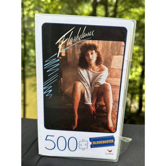 New! Flashdance 500 Piece BLOCKBUSTER Video Puzzle VHS Case 18" x 24" Sealed